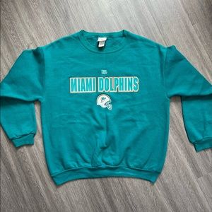 Teal Miami Dolphins crew neck perfect condition and so comfy